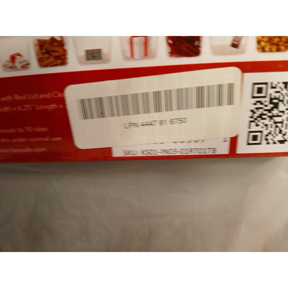 Kitchen SafeTime Locking Temptations-Cellphone Money RED Lid Clear Base 3.5 qt - Picture 7 of 16